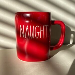 Rae Dunn Red Naughty Mug